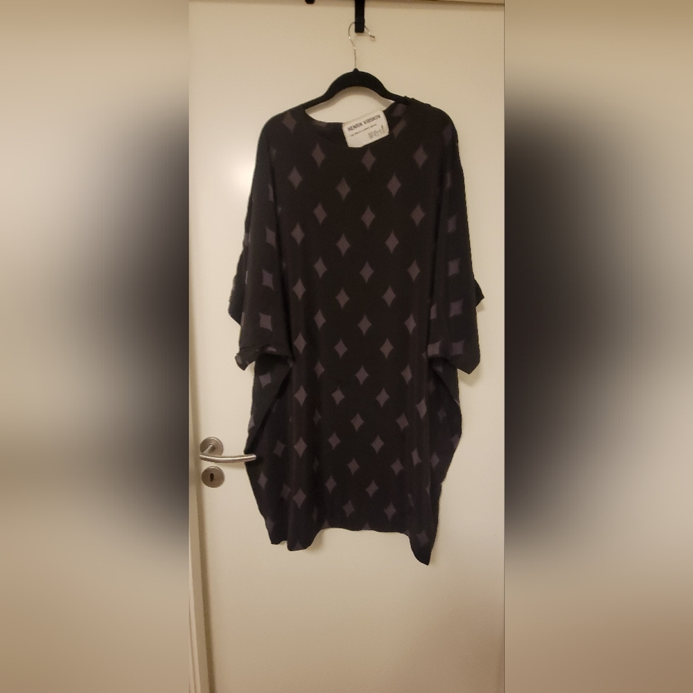 Henrik Vibskov Black and Gray Silk Dress